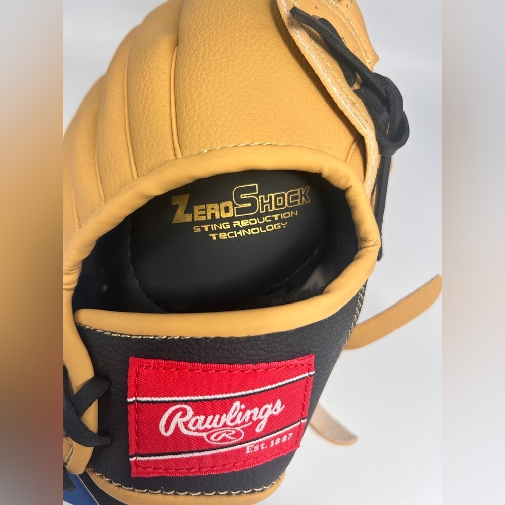 Rawlings 11.5” Youth Player Series Fielding Glove RH Throw Tan - Picture 5 of 12
